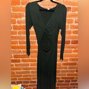 Old Navy Midi Green Dress